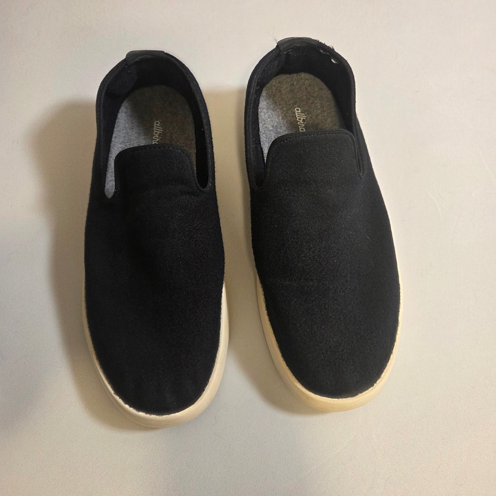 Allbirds Wool Loungers Mens Size 12 Black Slip On Sneakers Walking Shoes - Picture 5 of 10